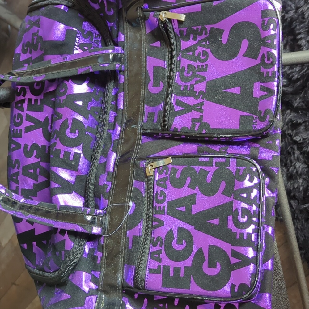 Purple /Black Las Vegas duffle bag - Picture 3 of 4